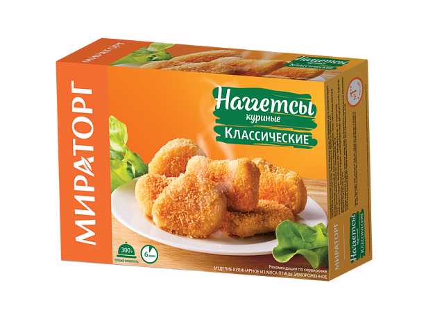 Наггетсы куриные Мираторг классические 300 гр