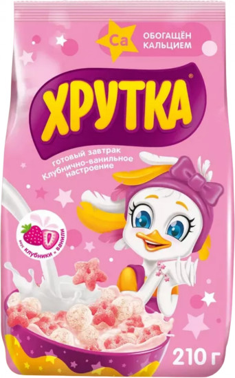 Готовый завтрак Хрутка «Клубнично-ванильное настроение»