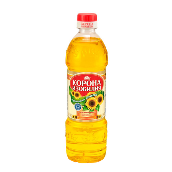 Масло Корона Изобилия подсолнечное 0,5л