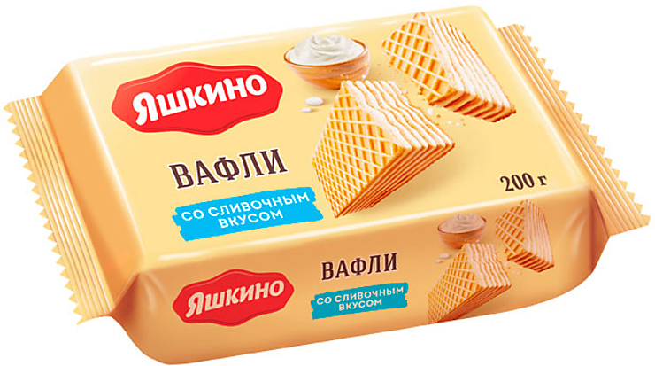 Вафли «Сливочные» «Яшкино», 200 г
