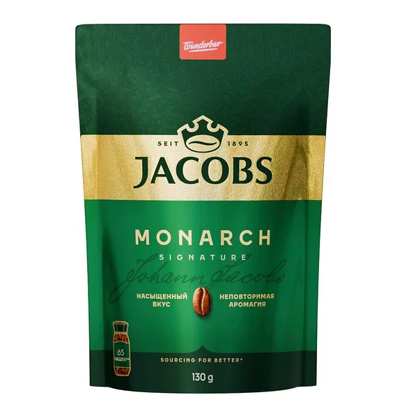 кофе Jacobs Monarch, растворимый, м/у, 130 гр