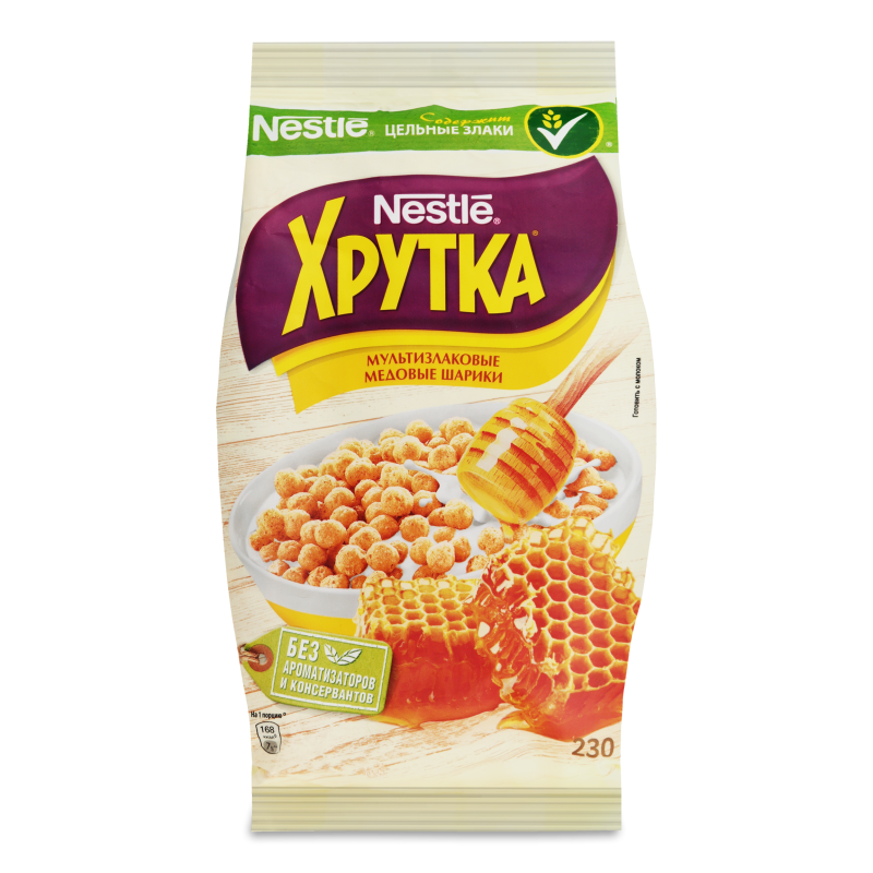 Завтрак Nestle Хрутка Медовые Шарики 230гр