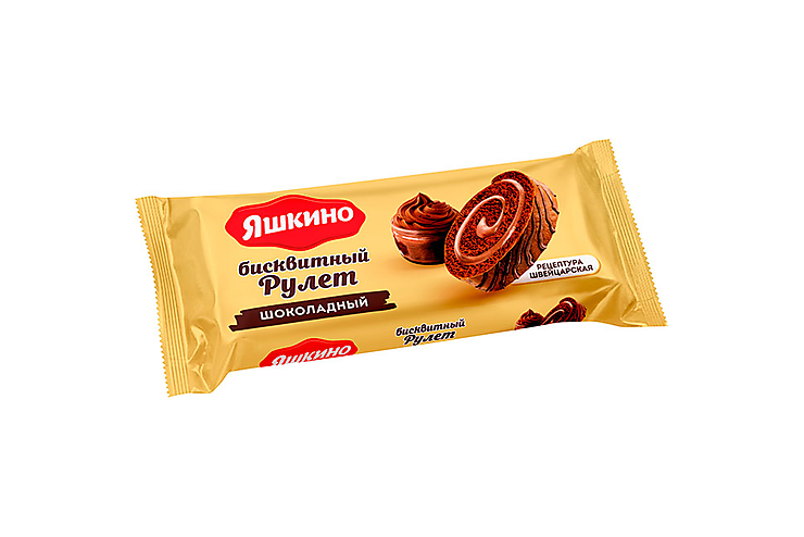 Рулет бисквитный шоколадный, «Яшкино» 200 г