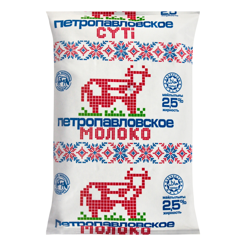 молоко Петропавловское 2,5 % 1 л