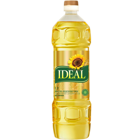 МАСЛО ПОДСОЛНЕЧНОЕ IDEAL 1Л