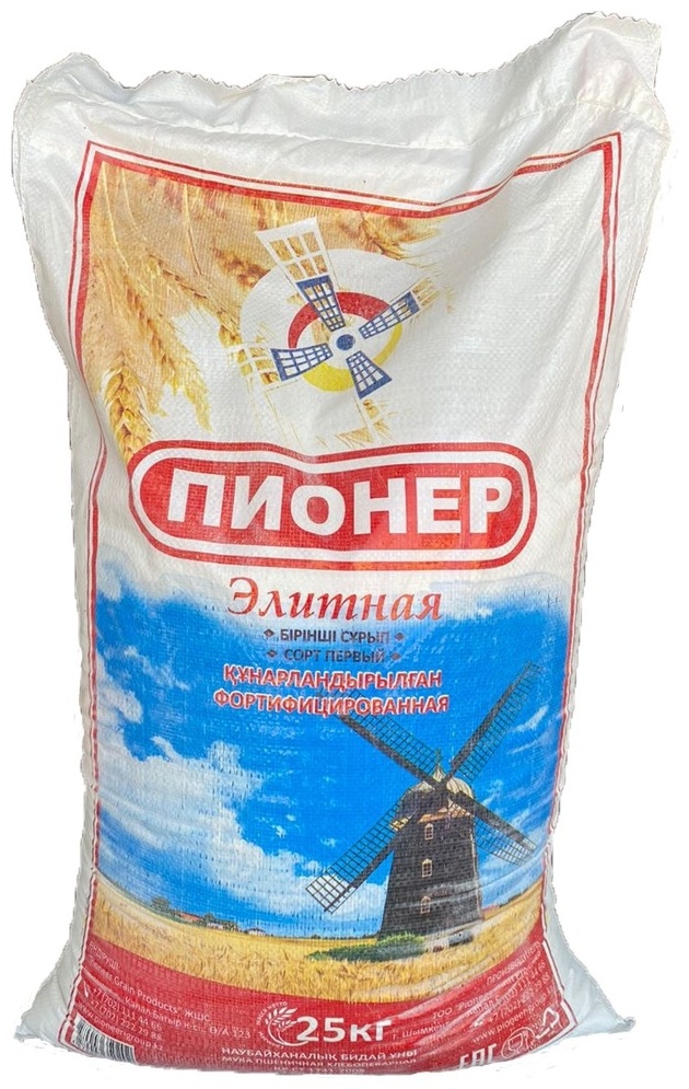 Мука Пионер пшеничная сорт первый 25 кг